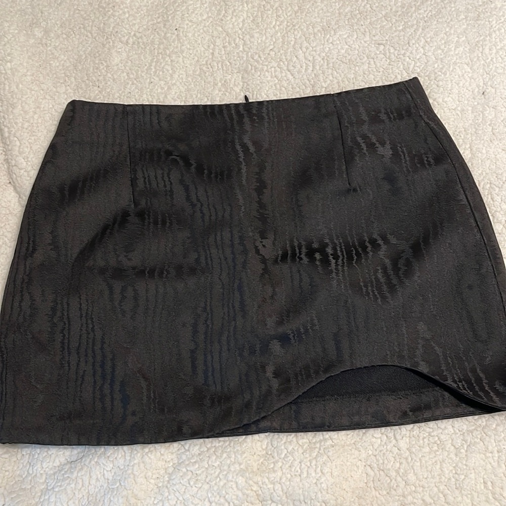 Black mini skirt